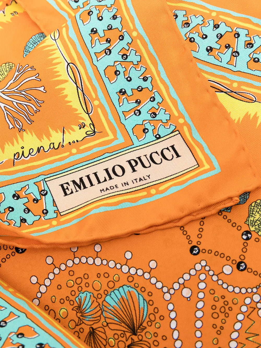 фото Emilio pucci шарф conchiglie с узором