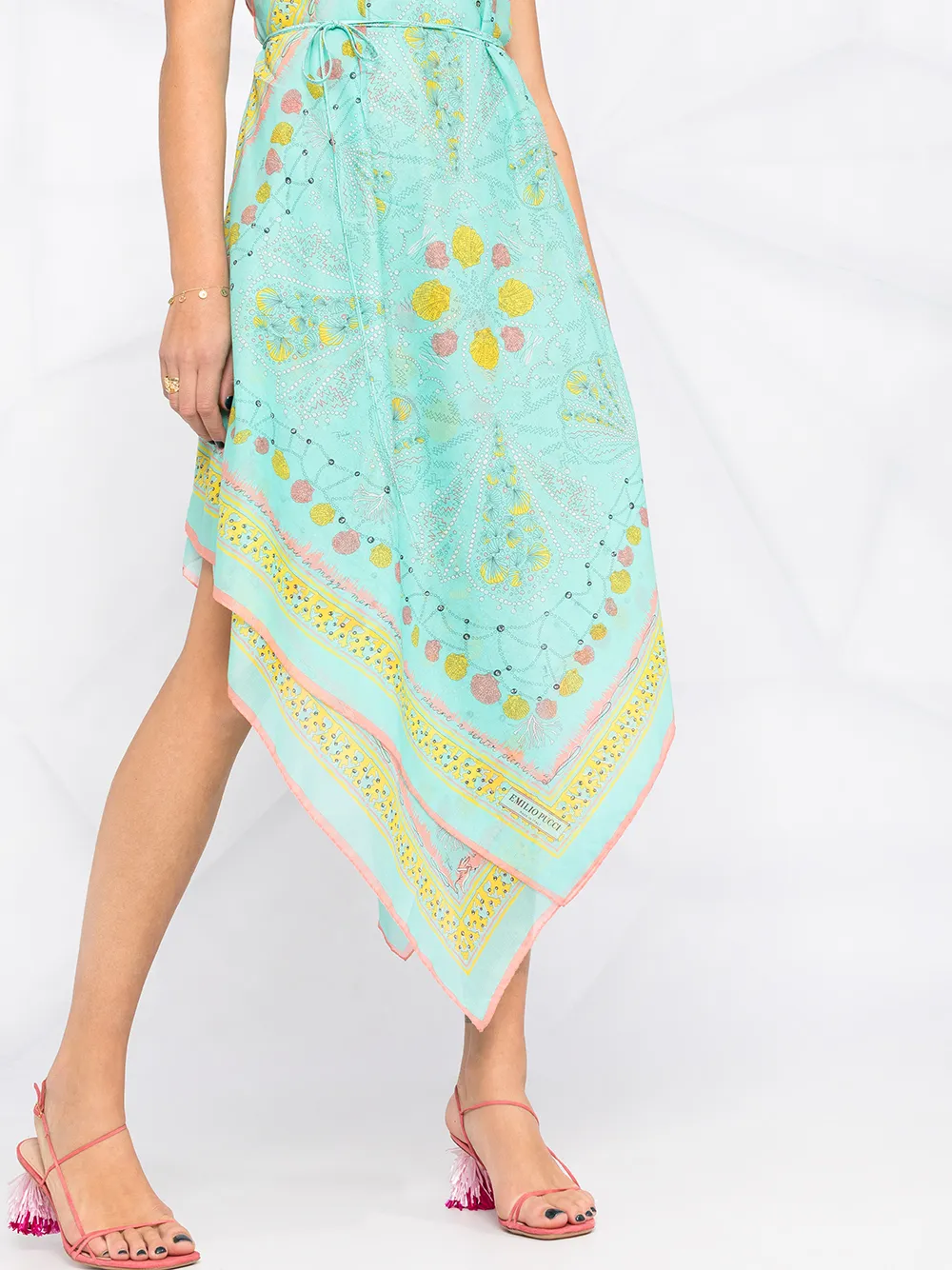 фото Emilio pucci пляжное платье с принтом conchiglie
