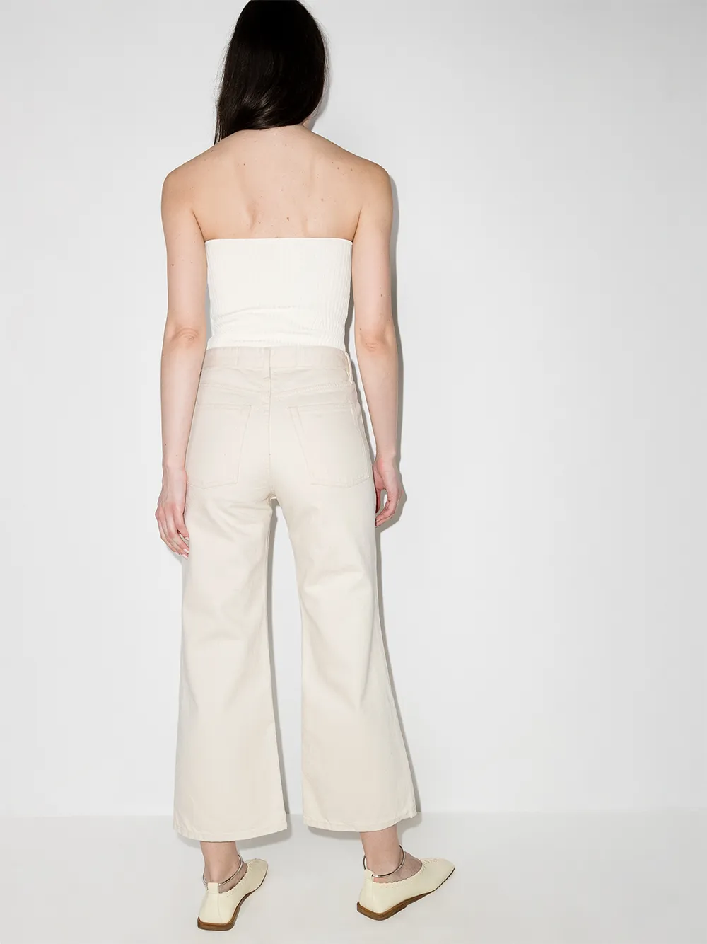фото Jil sander широкие джинсы с завышенной талией