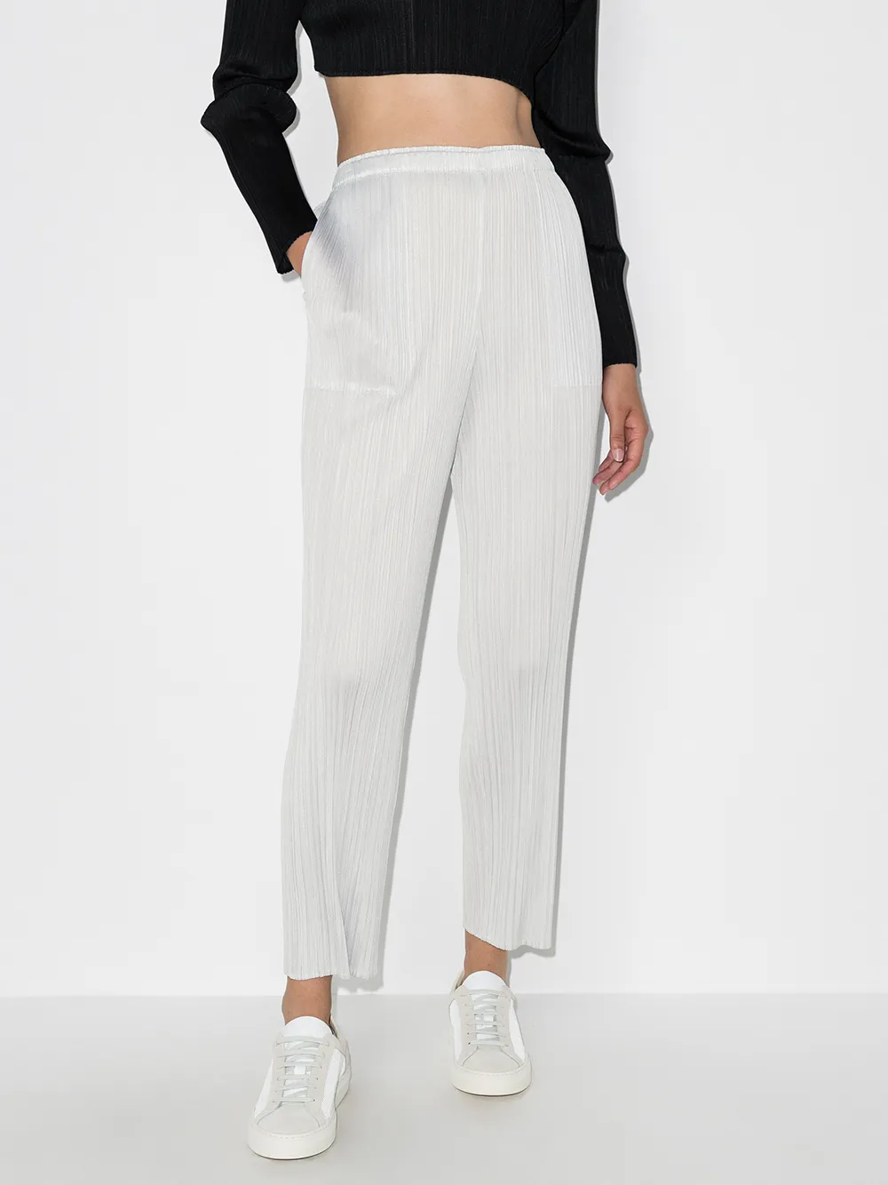 фото Pleats please issey miyake плиссированные брюки кроя слим