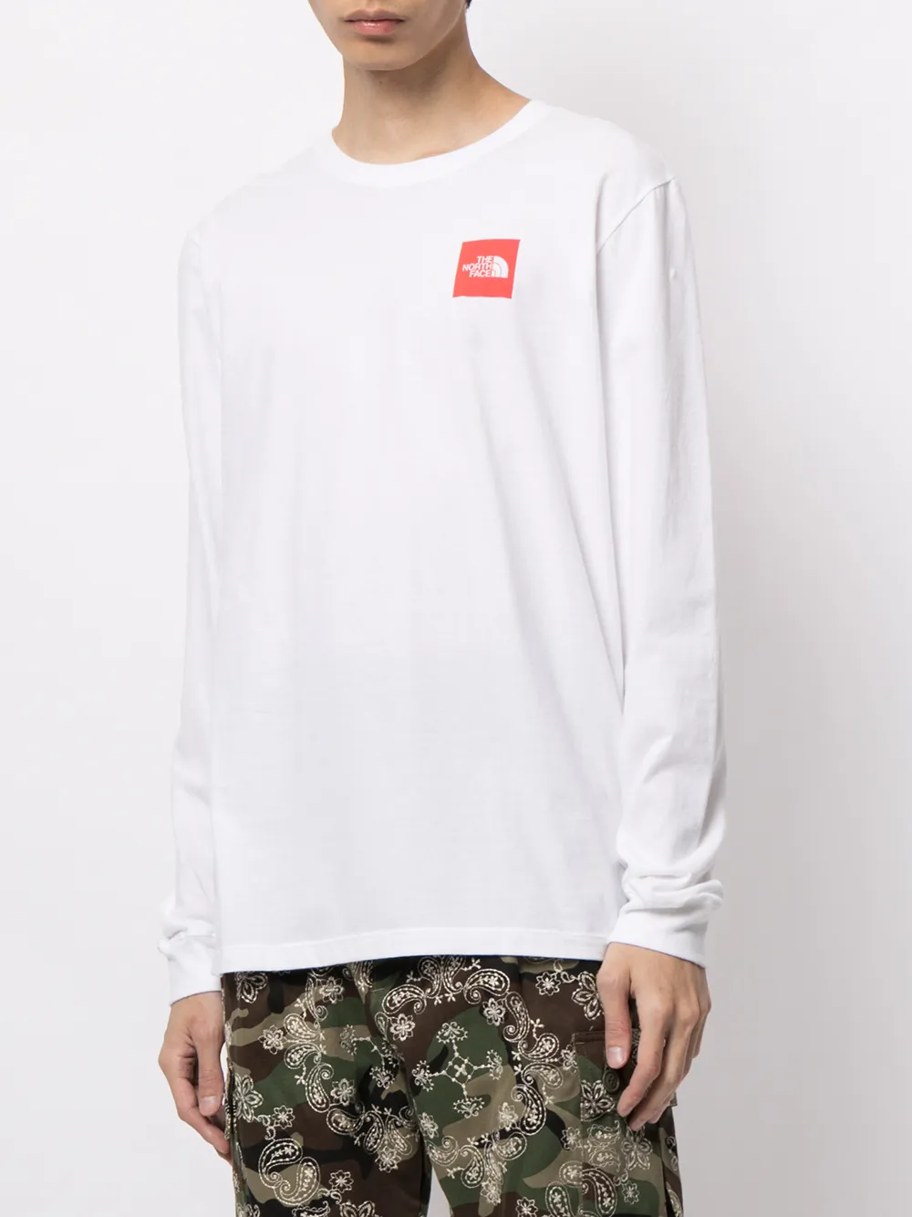 фото The north face футболка с длинными рукавами и логотипом