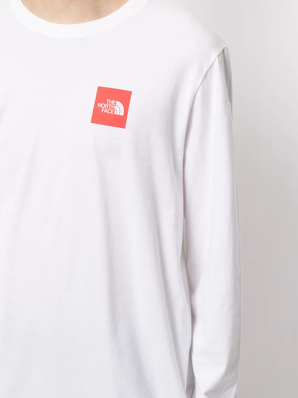 фото The north face футболка с длинными рукавами и логотипом