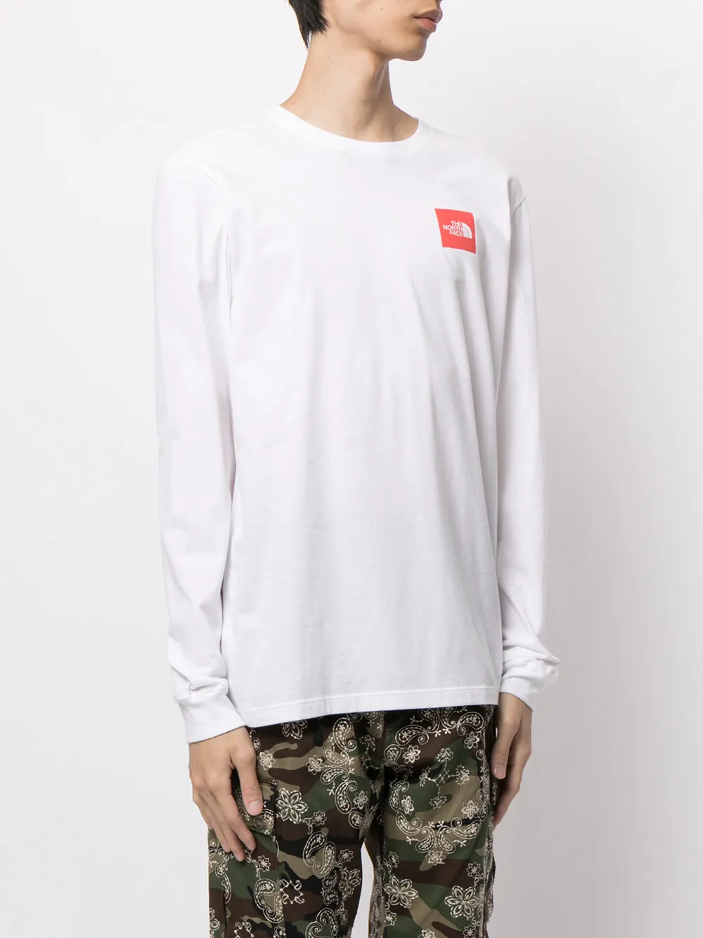 фото The north face футболка с длинными рукавами и логотипом