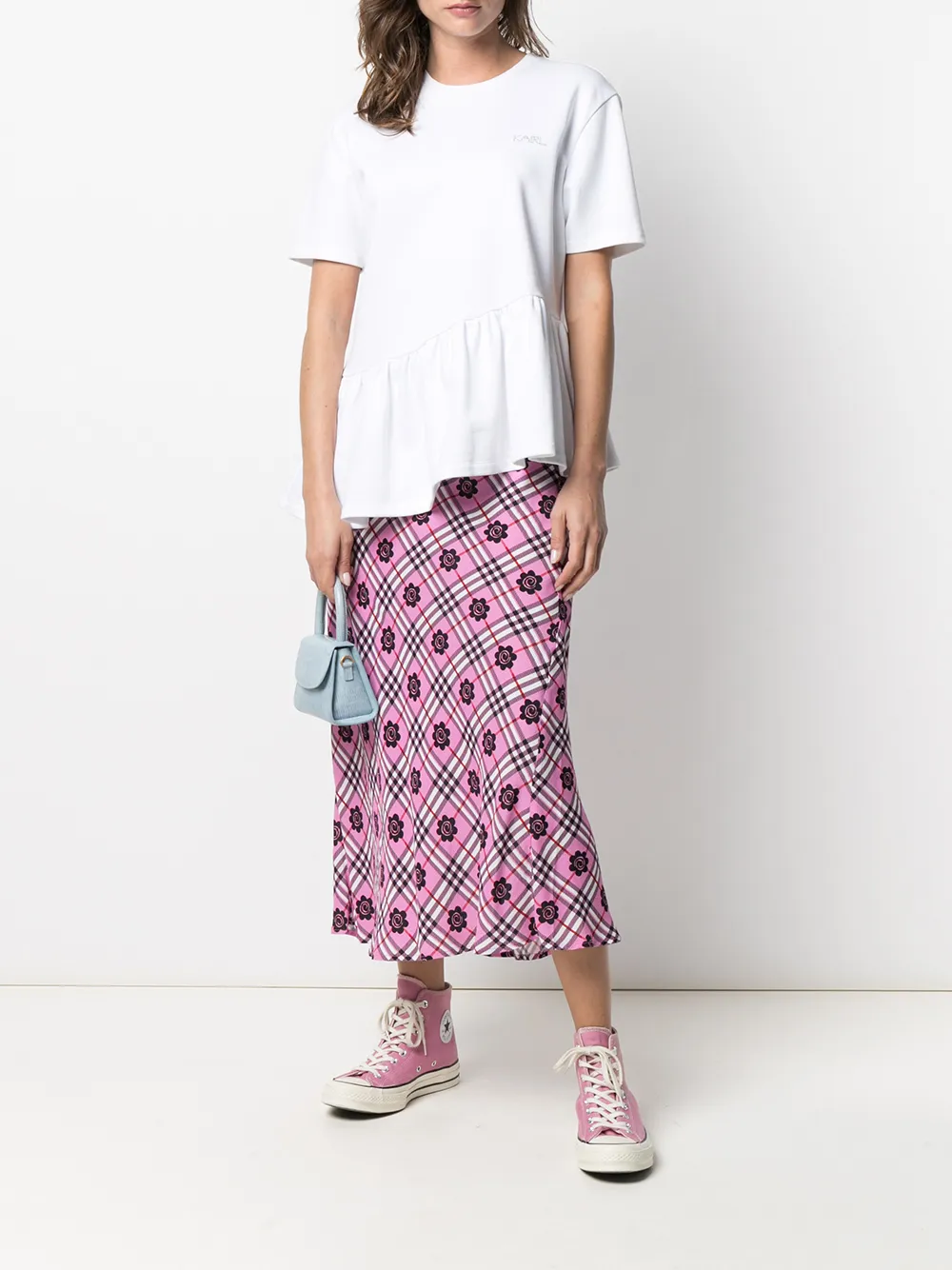 фото Karl lagerfeld футболка с оборками