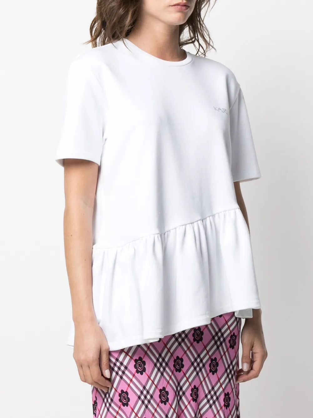 фото Karl lagerfeld футболка с оборками