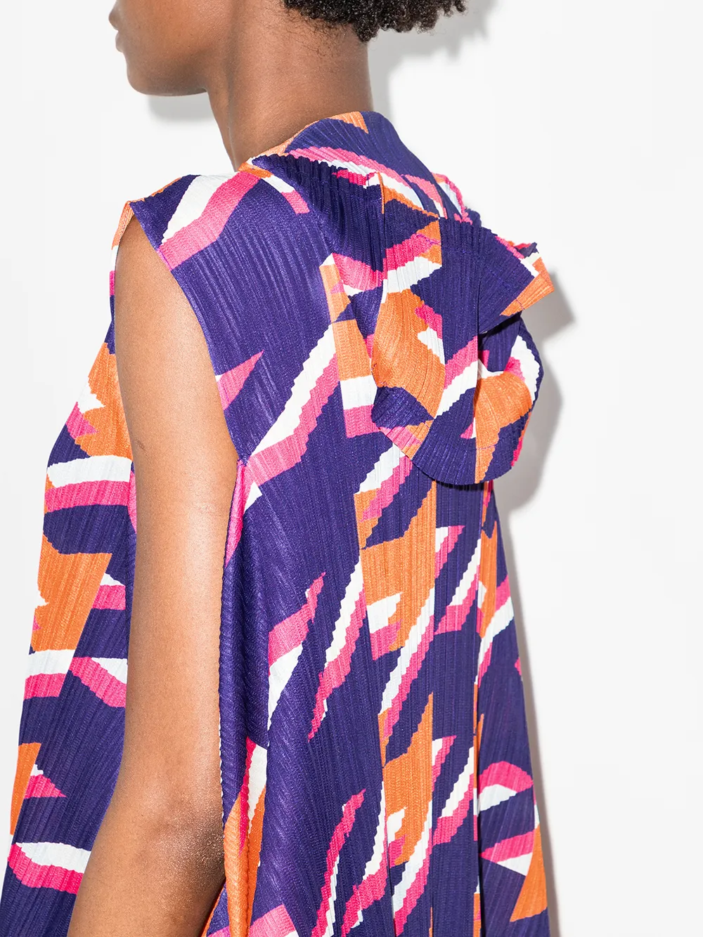 фото Pleats please issey miyake платье макси в ломаную клетку