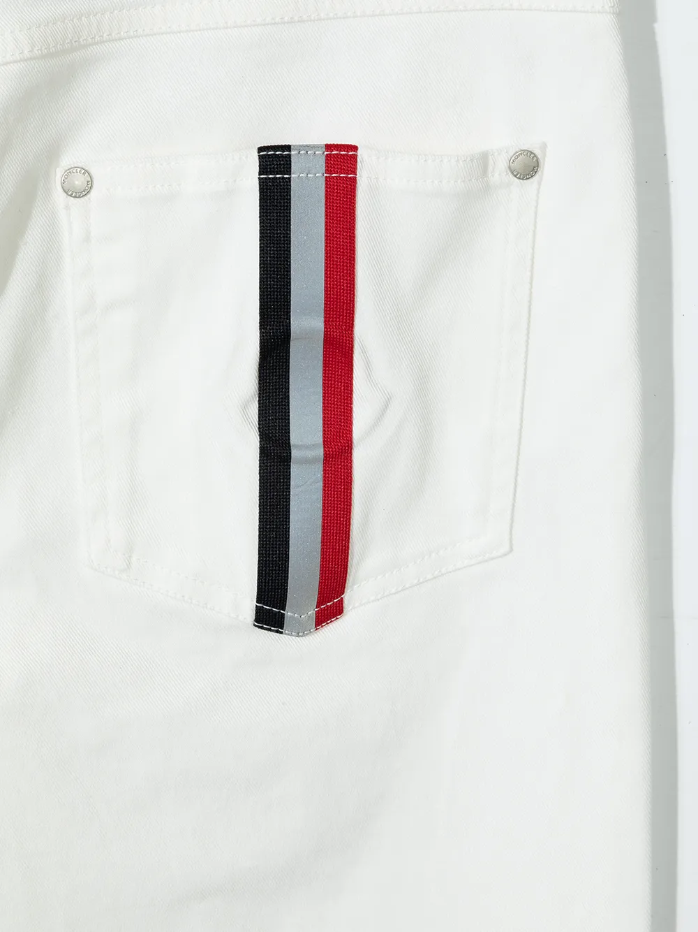 фото Moncler enfant джинсы с контрастными полосками