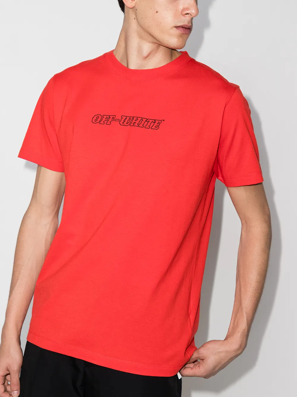 фото Off-white футболка pascal с круглым вырезом