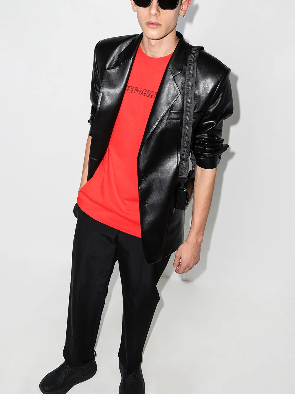 фото Off-white футболка pascal с круглым вырезом