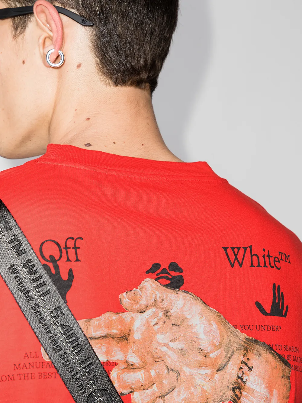 фото Off-white футболка pascal с круглым вырезом