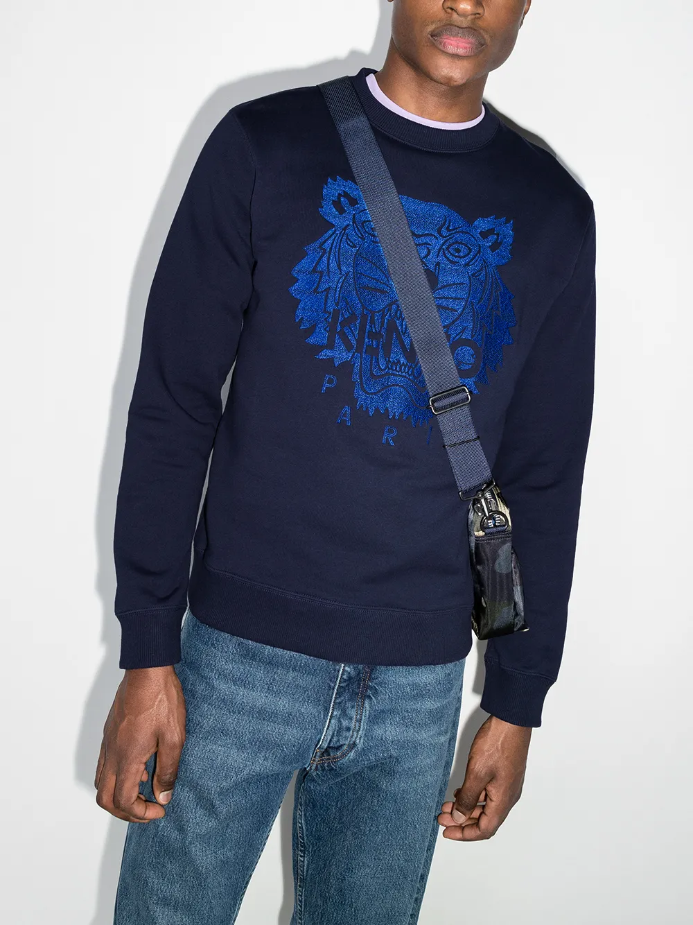 фото Kenzo толстовка с вышивкой tiger