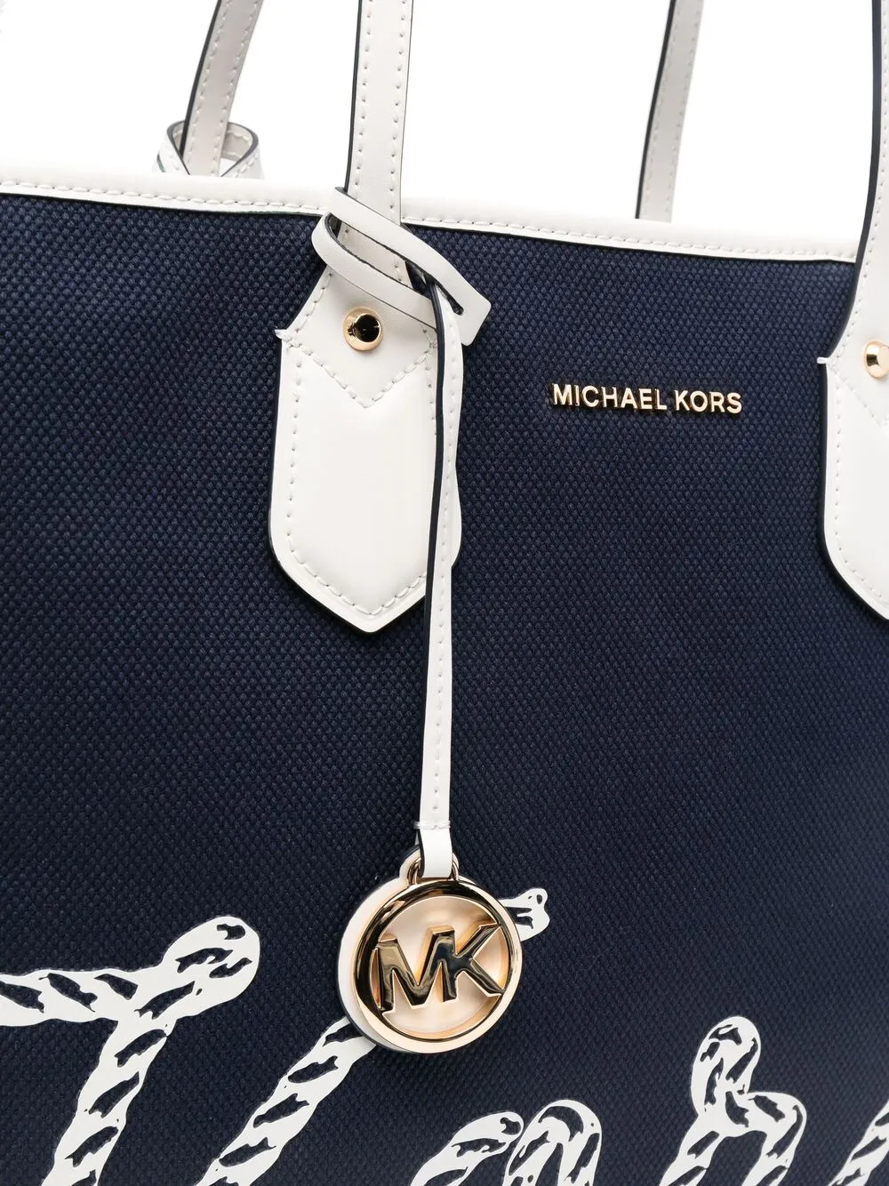 фото Michael michael kors большая сумка-тоут eva с принтом