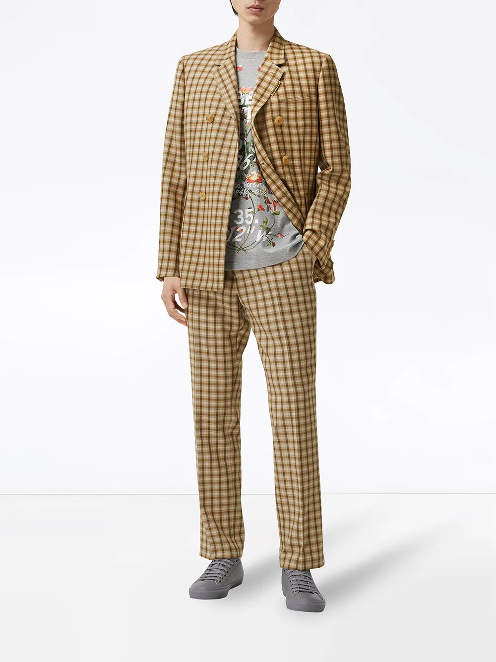 фото Burberry брюки в клетку гингем