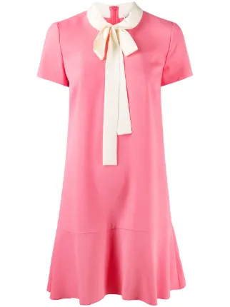 RED Valentino Pussy Bow Shift Dress Farfetch