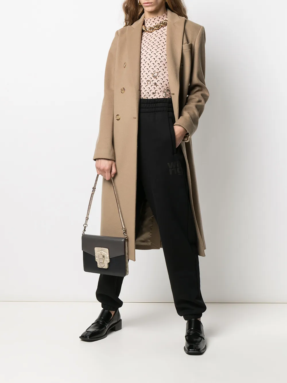 фото Dolce & gabbana pre-owned сумка на плечо с тиснением под кожу рептилии