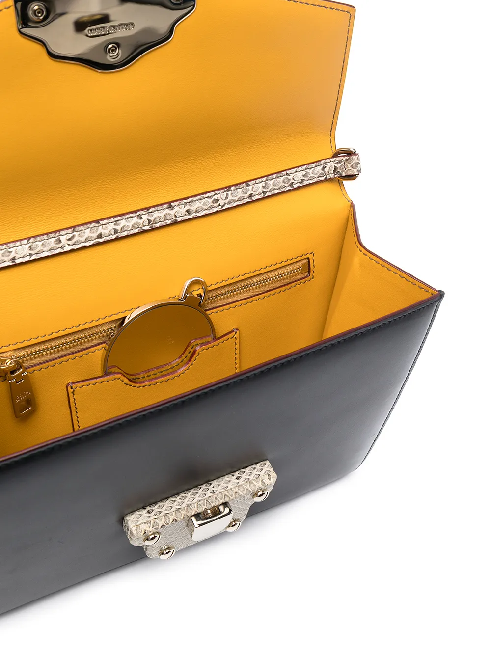 фото Dolce & gabbana pre-owned сумка на плечо с тиснением под кожу рептилии