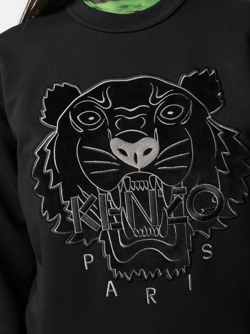 фото Kenzo толстовка с вышивкой tiger