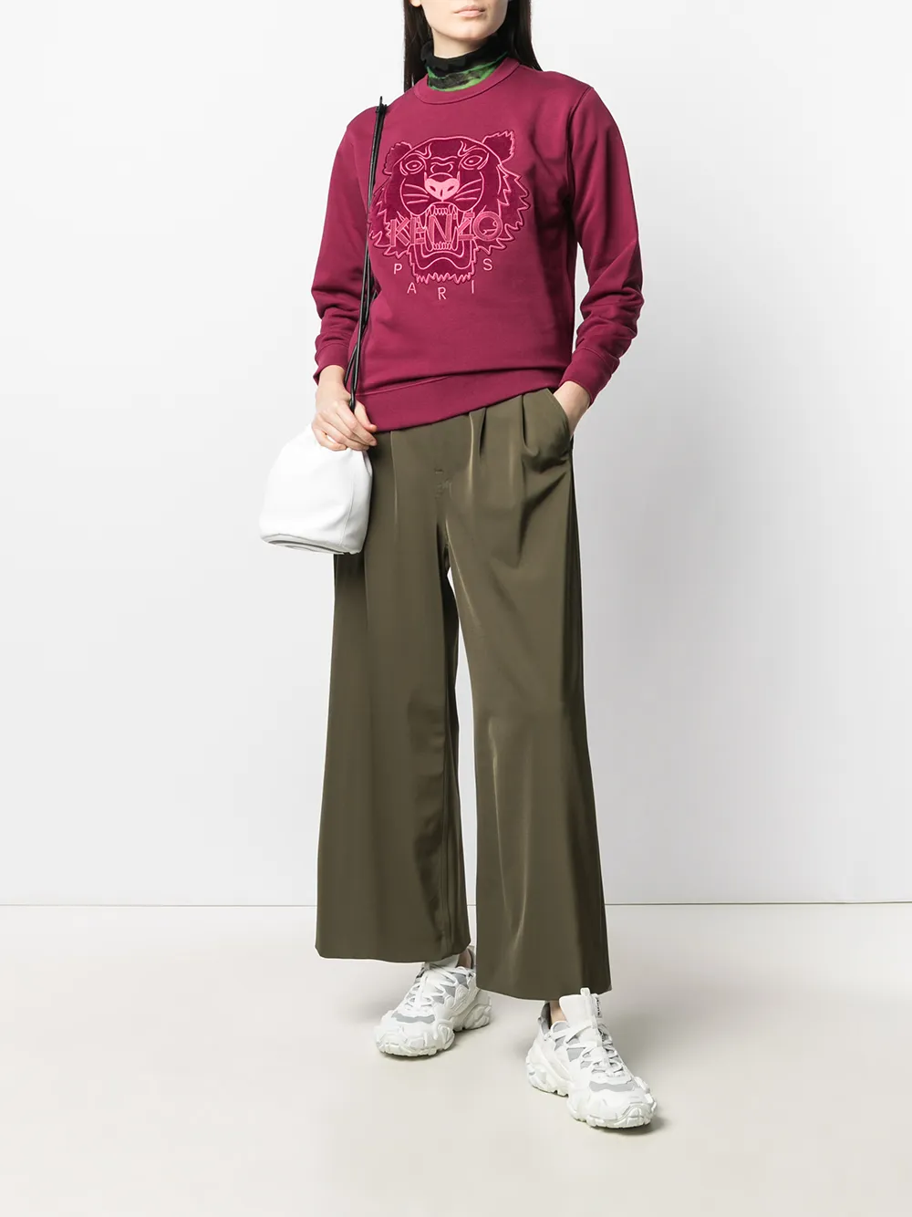 фото Kenzo толстовка с вышивкой tiger