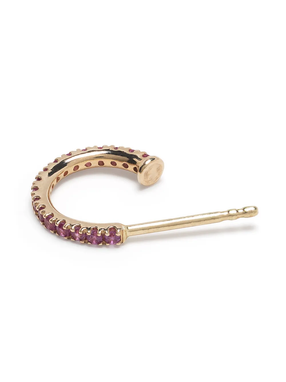 фото Metier by tom foolery серьга-кольцо из желтого золота с сапфирами