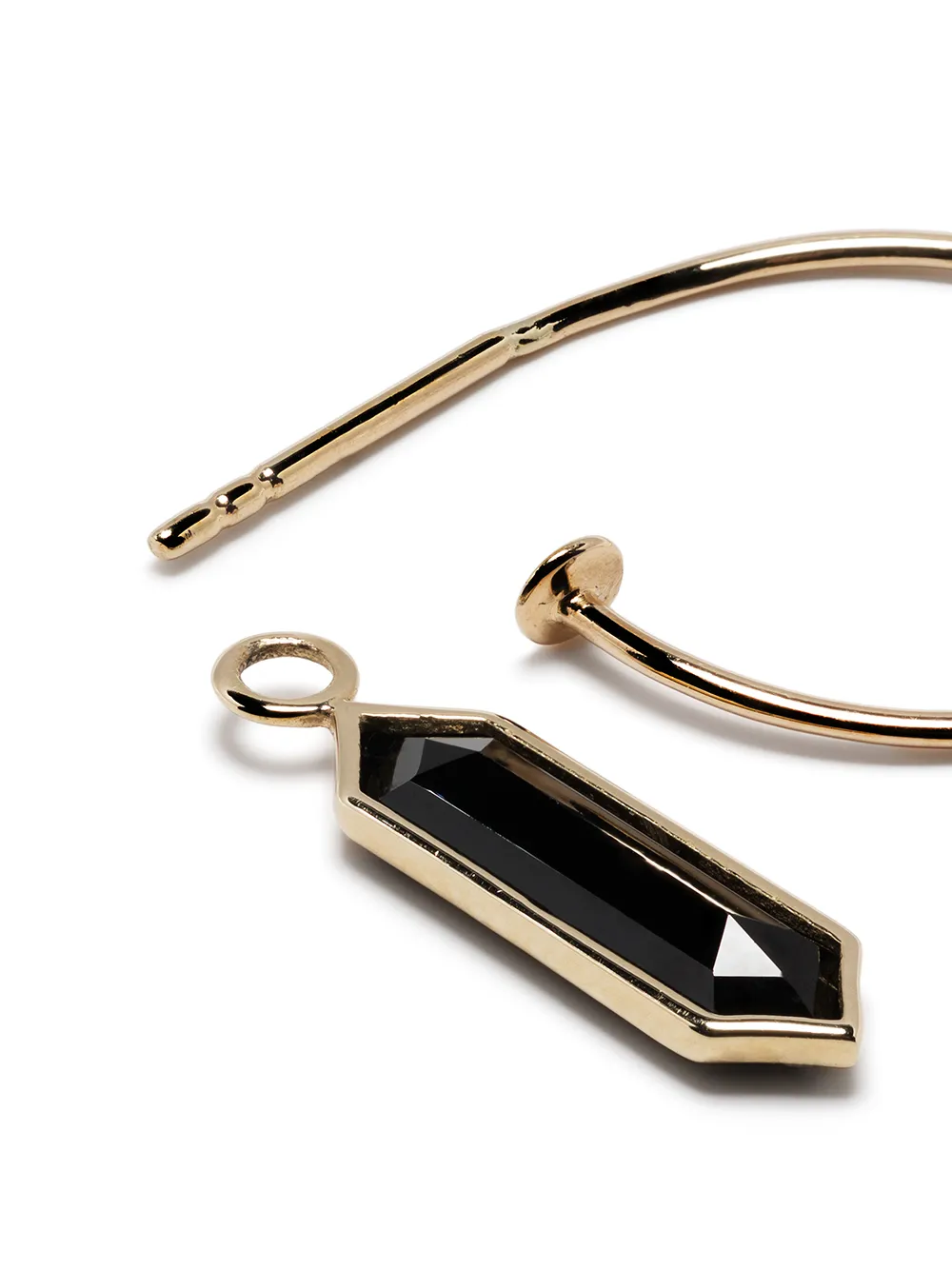 фото Metier by tom foolery серьга-кольцо hexa из желтого золота