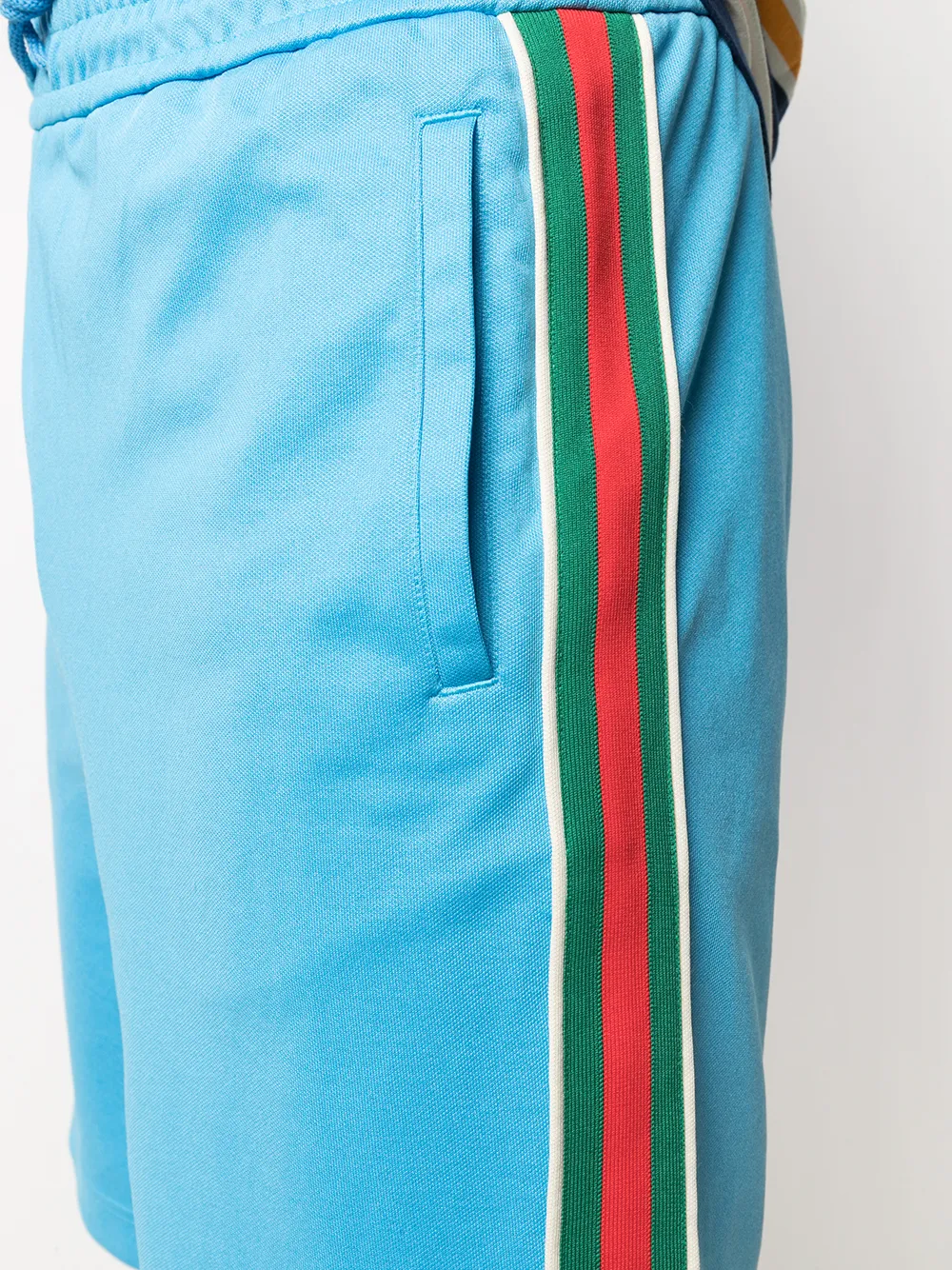 фото Gucci шорты с кулиской и отделкой web stripe