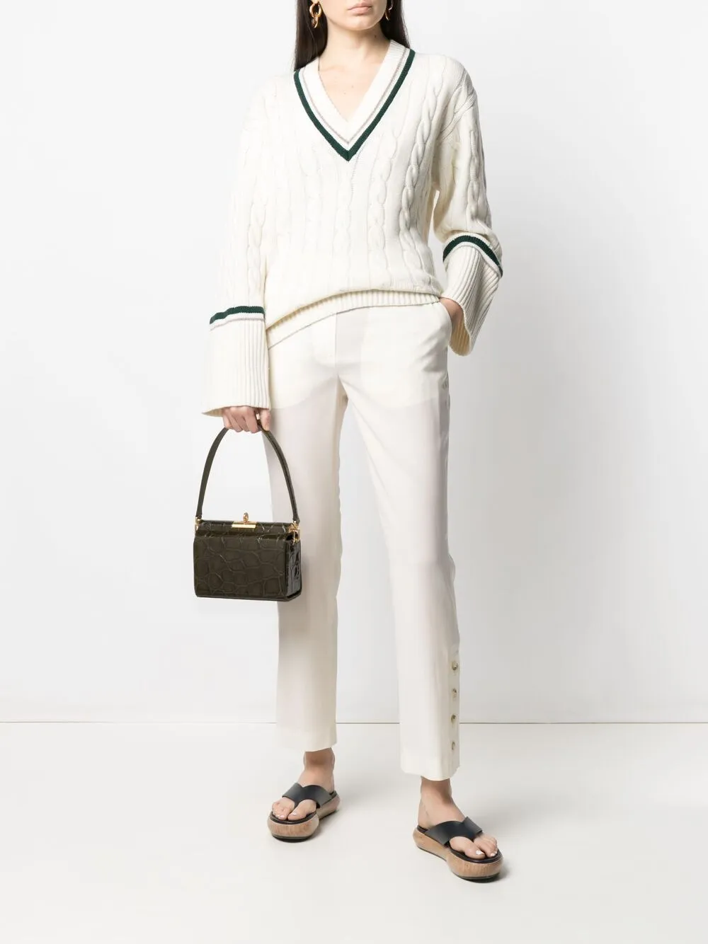 фото Gu_de сумка через плечо gemma с тиснением под кожу крокодила