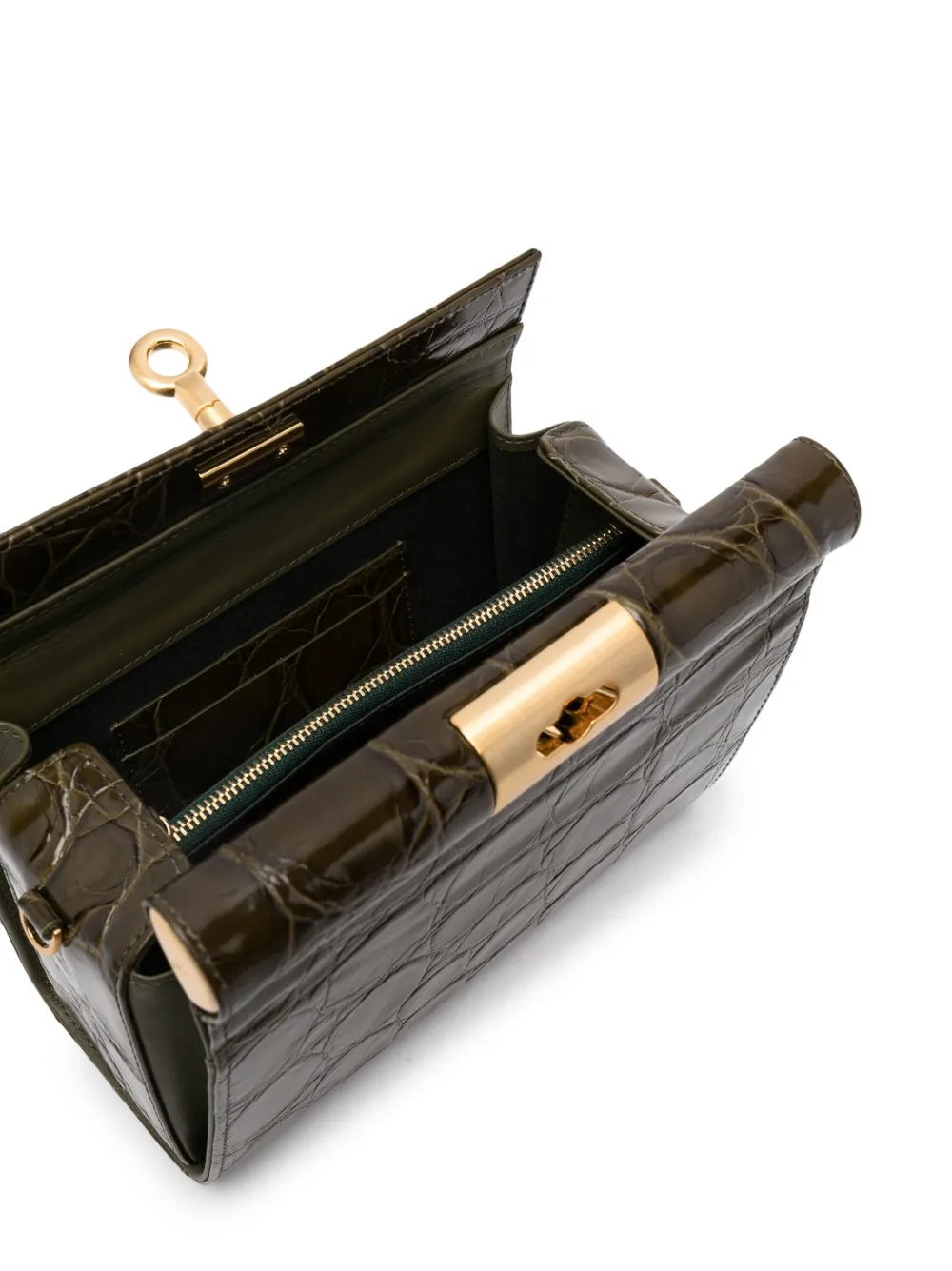 фото Gu_de сумка через плечо gemma с тиснением под кожу крокодила