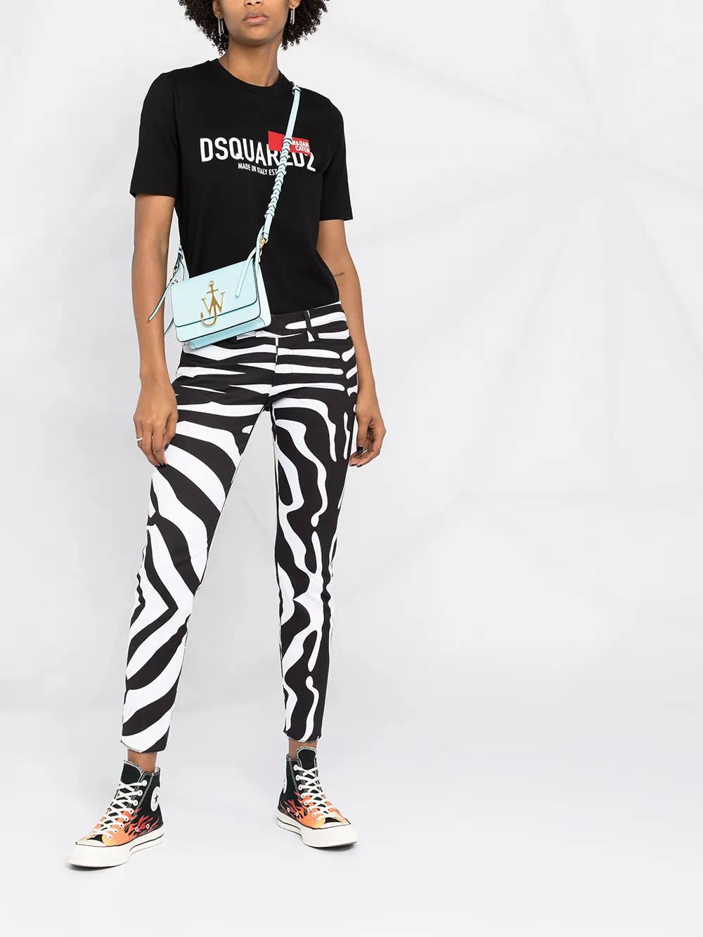 фото Dsquared2 футболка узкого кроя с логотипом