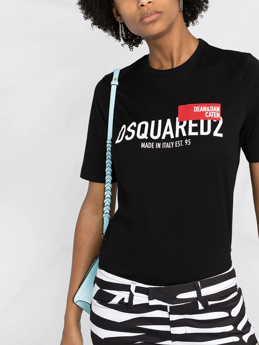 фото Dsquared2 футболка узкого кроя с логотипом