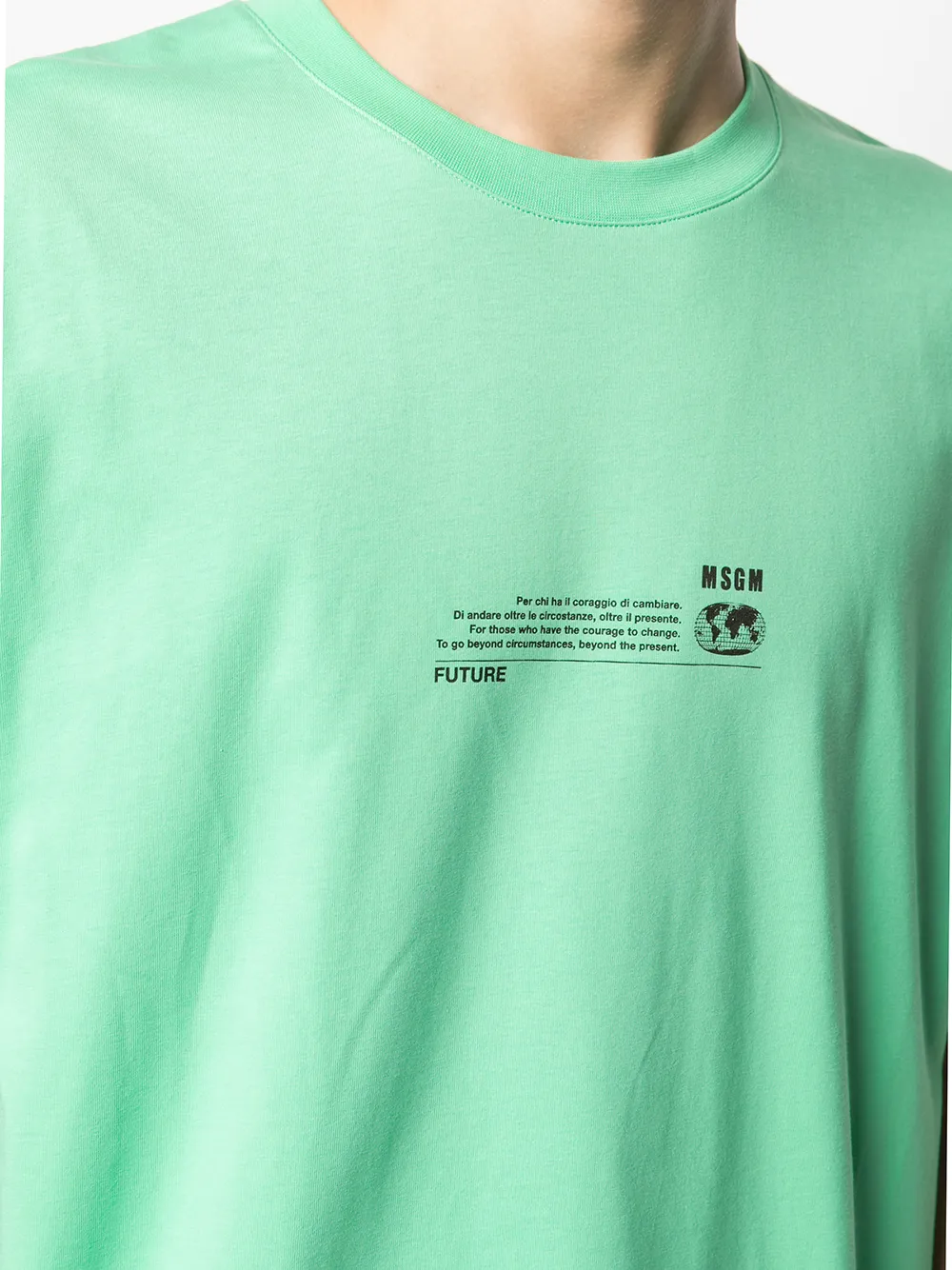 фото Msgm футболка с надписью