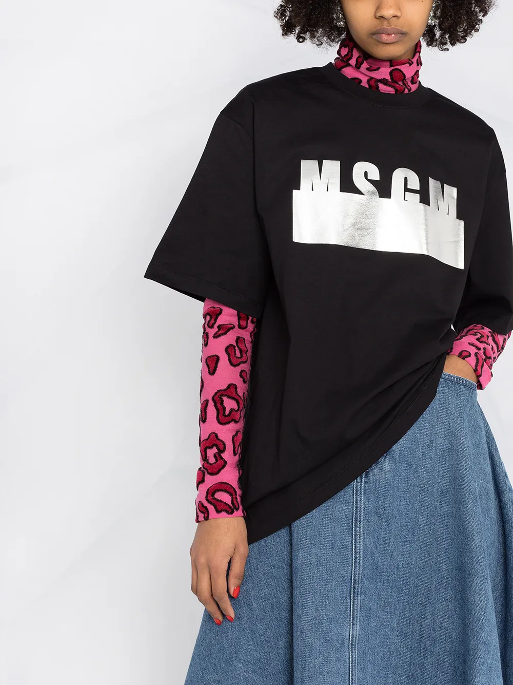 фото Msgm футболка с логотипом