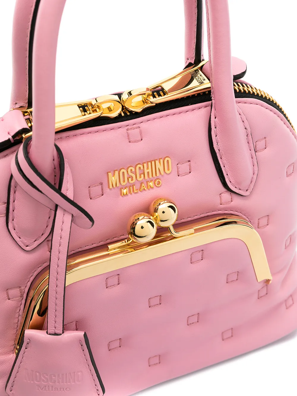 фото Moschino сумка-тоут с декоративной строчкой