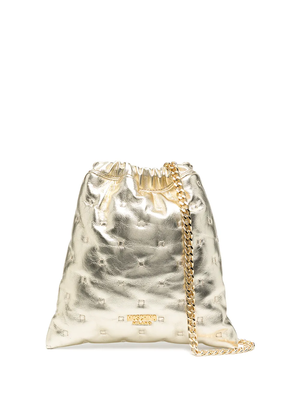 фото Moschino сумка с кулиской и логотипом