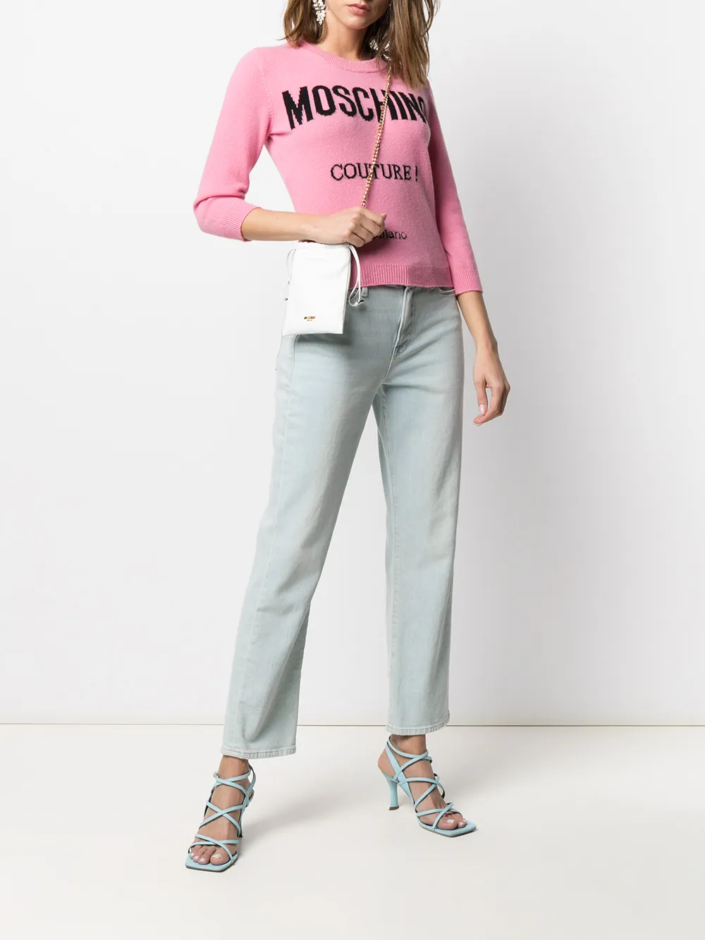 фото Moschino мини-сумка с кулиской