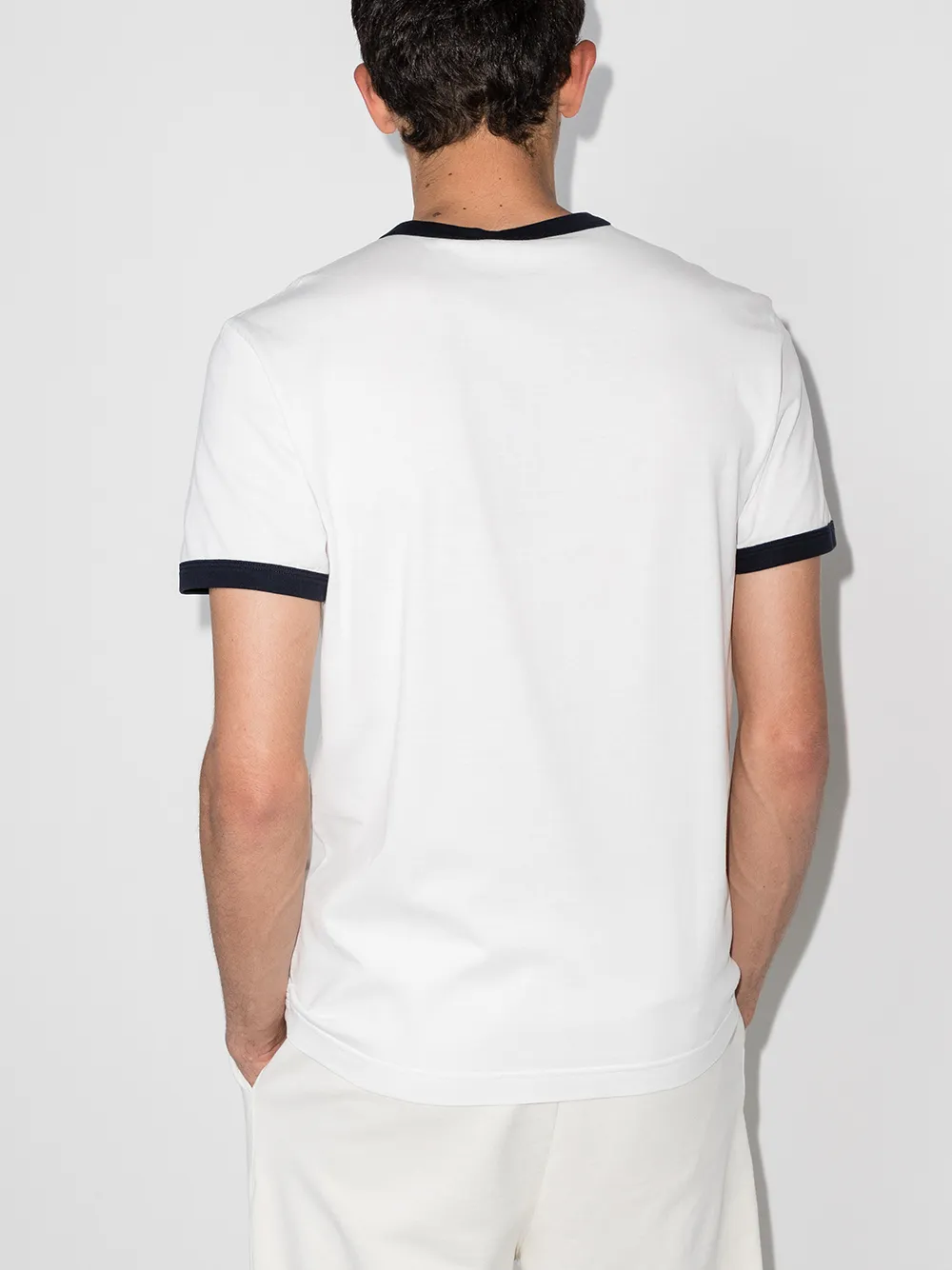 фото Dolce & gabbana футболка с контрастной отделкой и логотипом