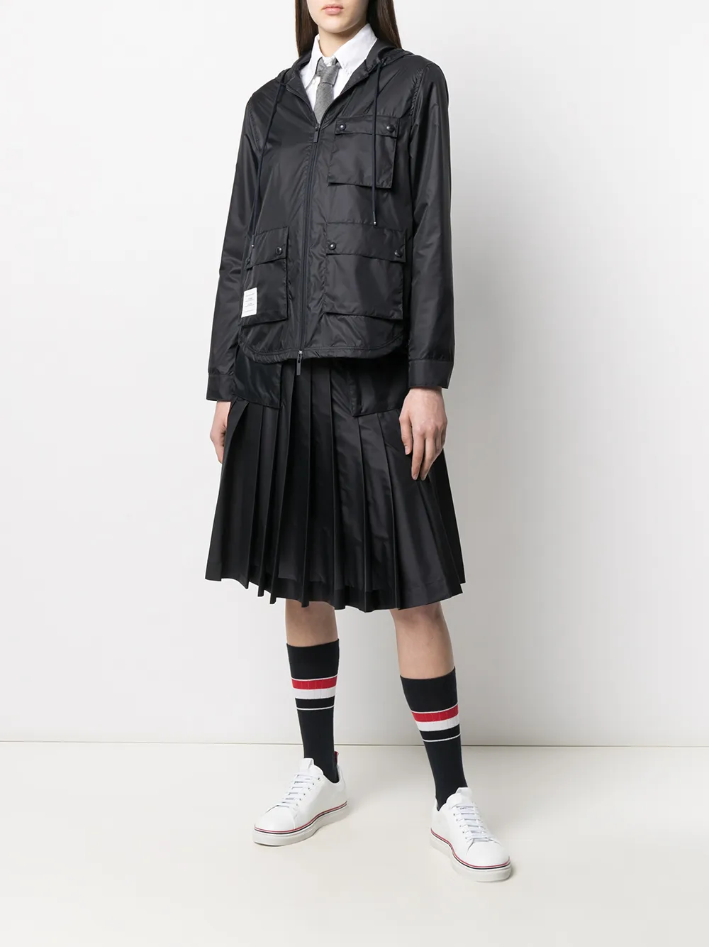фото Thom browne куртка на молнии с капюшоном