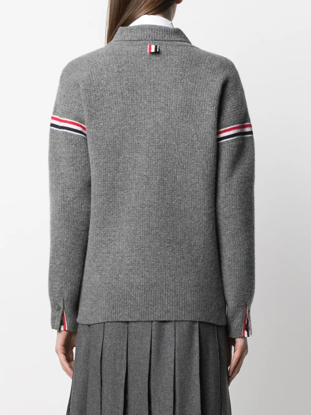 фото Thom browne трикотажная куртка с полосками rwb
