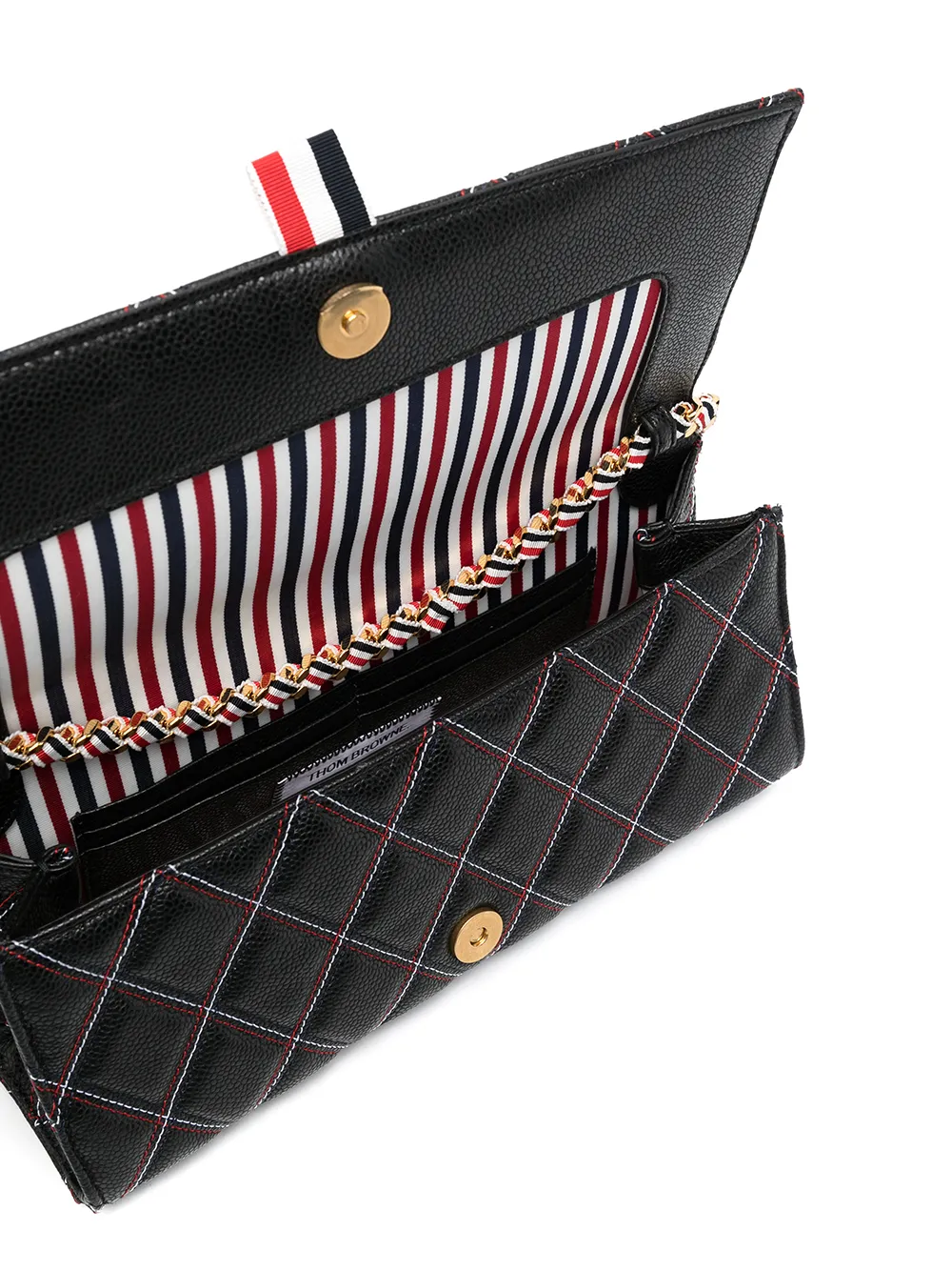 фото Thom browne стеганая сумка на плечо с полосками rwb