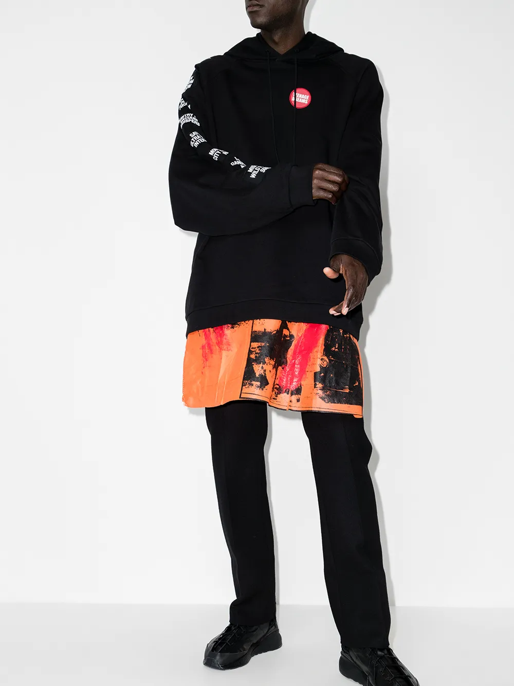 фото Raf simons худи с надписью