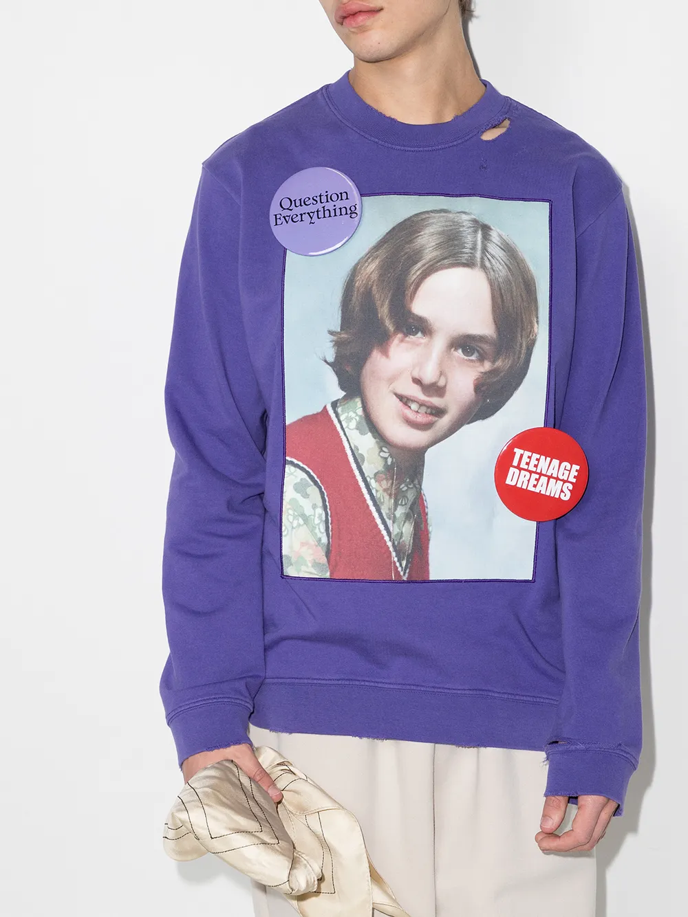 фото Raf simons толстовка с принтом