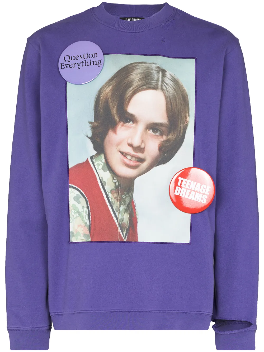 фото Raf simons толстовка с принтом