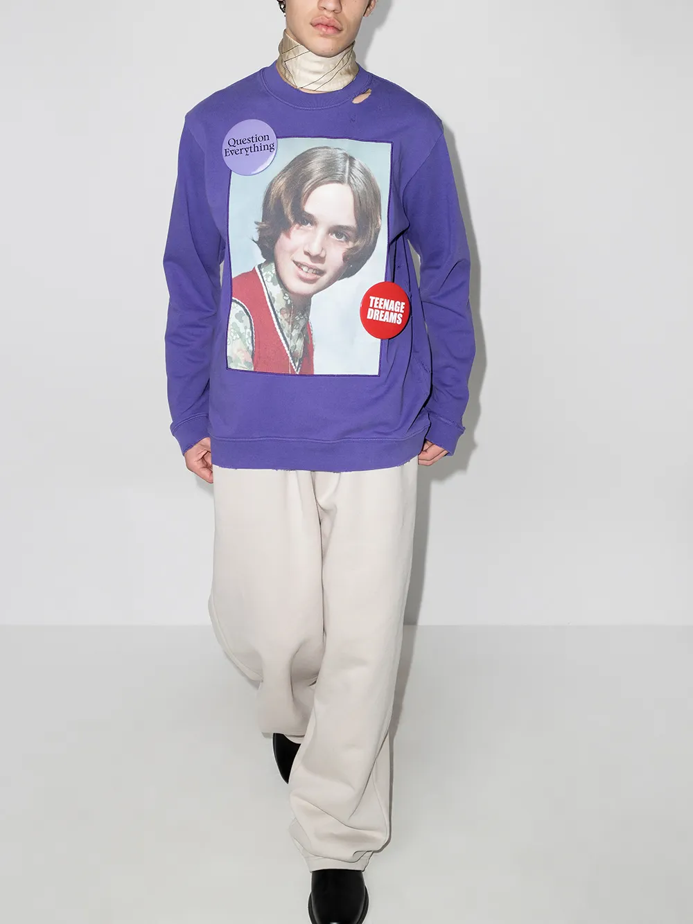 фото Raf simons толстовка с принтом