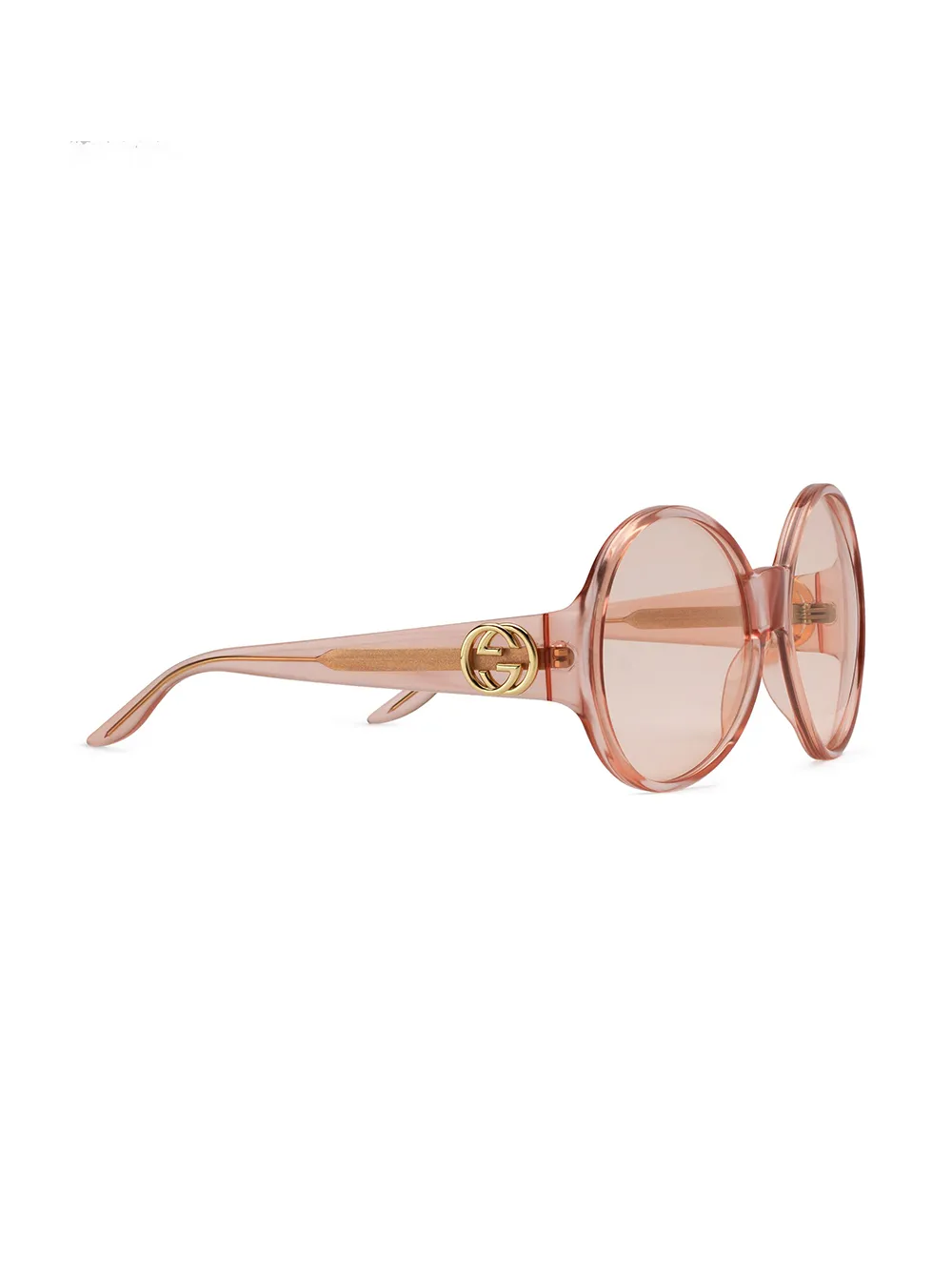 фото Gucci eyewear солнцезащитные очки в круглой оправе с логотипом interlocking g