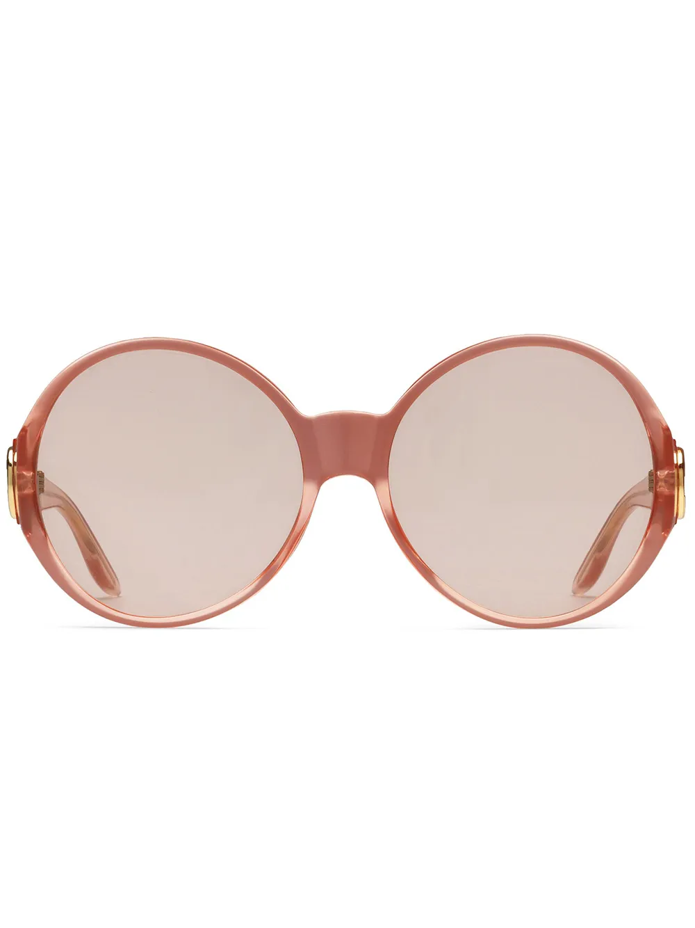 фото Gucci eyewear солнцезащитные очки в круглой оправе с логотипом interlocking g