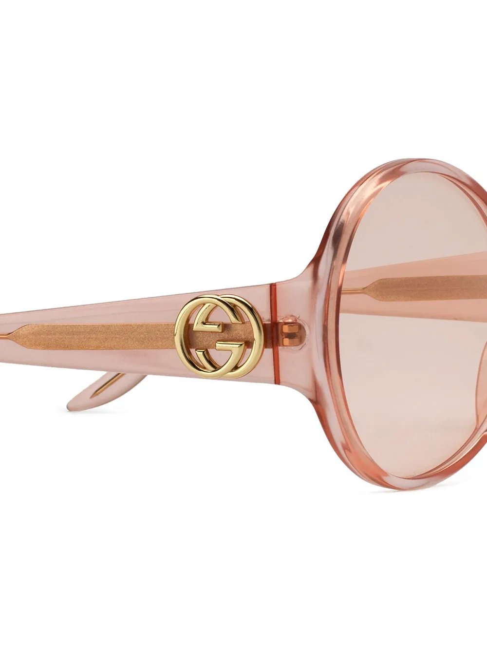фото Gucci eyewear солнцезащитные очки в круглой оправе с логотипом interlocking g