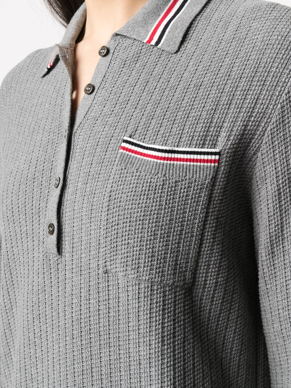 фото Thom browne платье-джемпер с полосками rwb