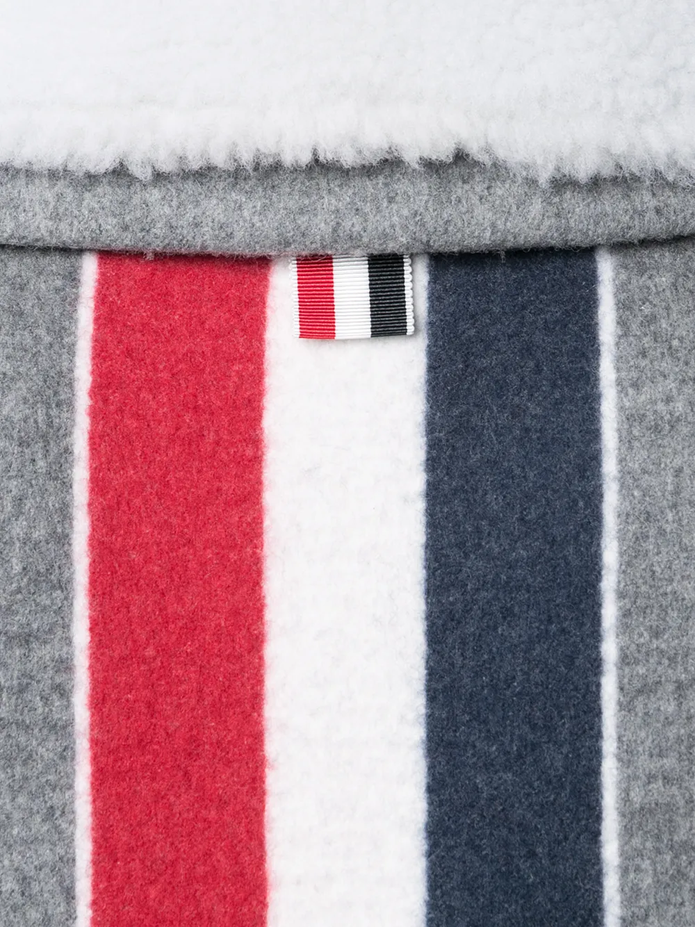 фото Thom browne короткое пальто с полосками rwb