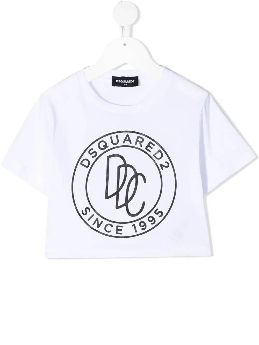 Dsquared2 Kids playera con logo estampado - Blanco