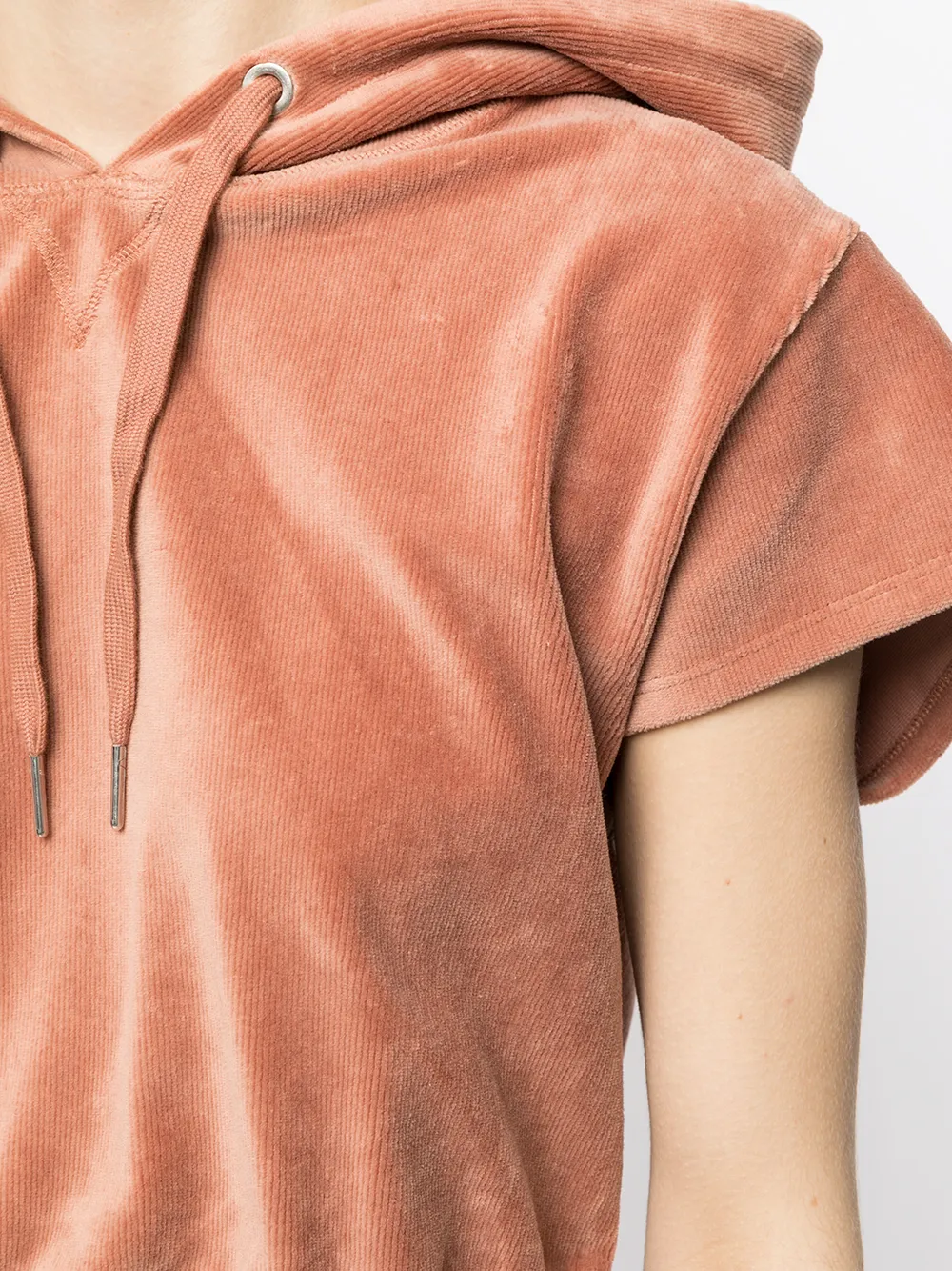 фото Alexander wang укороченное вельветовое худи