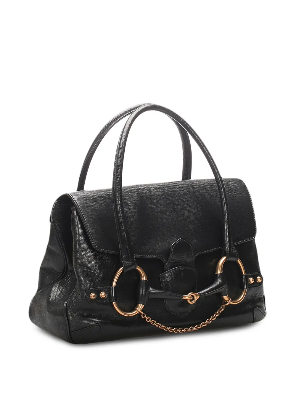 фото Gucci pre-owned большая сумка-тоут с пряжкой horsebit